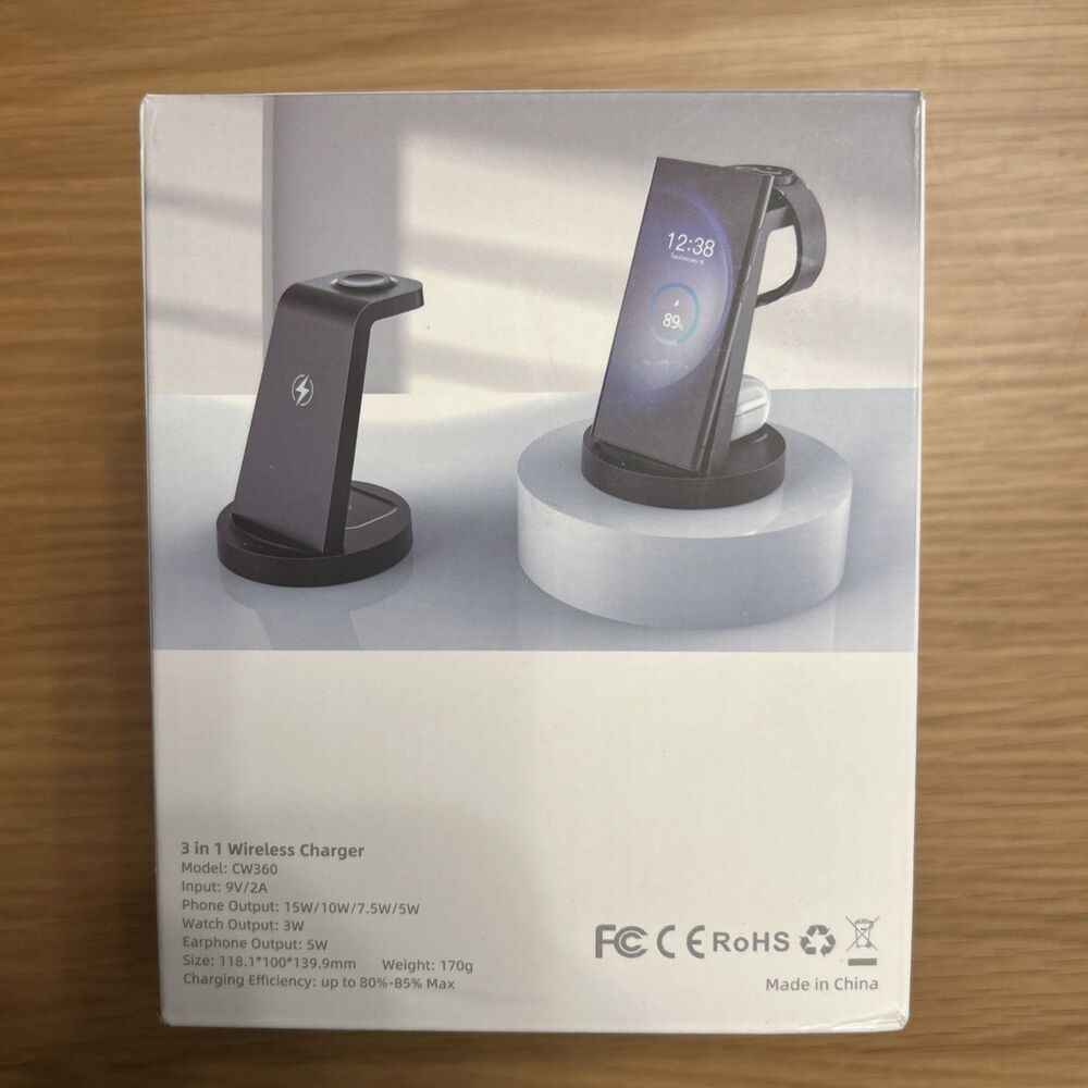 Wireless Charger for Samsung: 3 in 1 Wireless Charging Station for Samsung - Picture 4 of 12